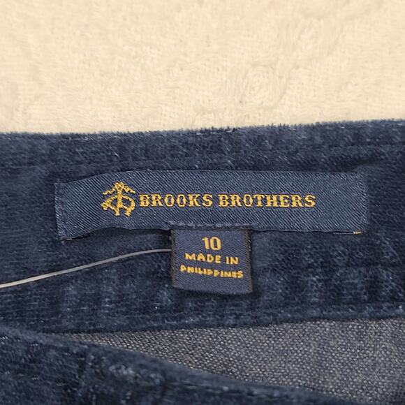 Brooks brothers velvet 5 pocket casual pant Size 10 dark academia preppy coastal - Picture 7 of 9